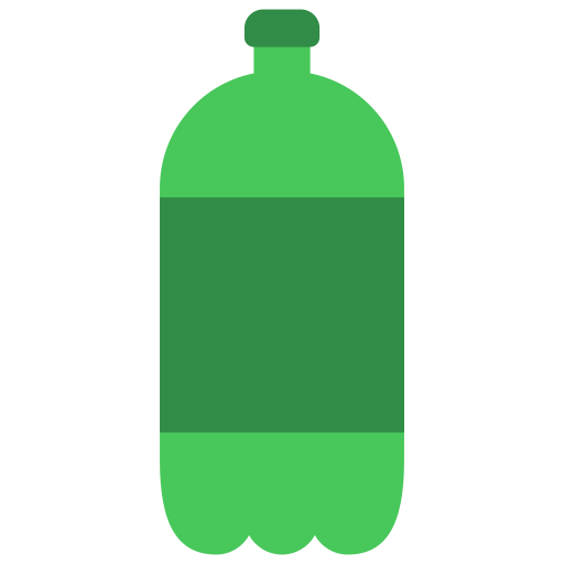 bottiglia di soda Juicy Fish Flat icona