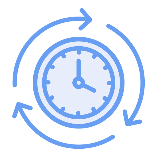 時間の変化 Generic Blue icon
