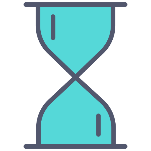 reloj de arena Generic color outline icono
