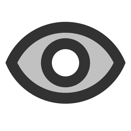 Eye Generic Grey icon