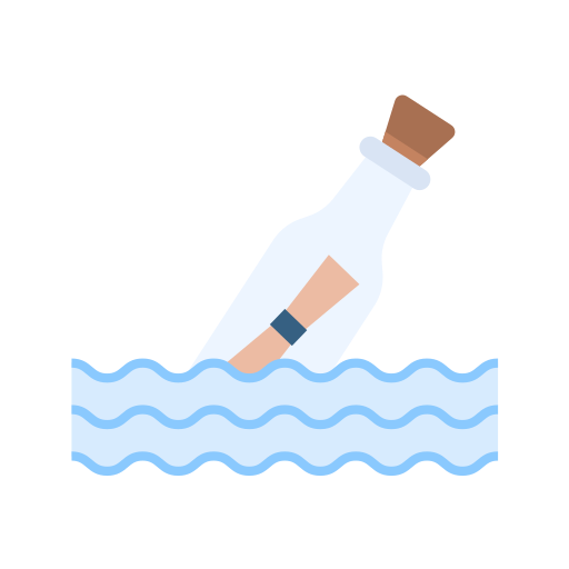 Message In a Bottle Generic Flat icon