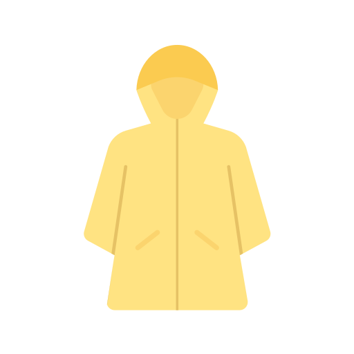 imperméable Generic Flat Icône