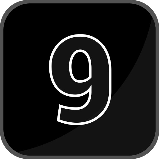 numer 9 Generic Glyph ikona