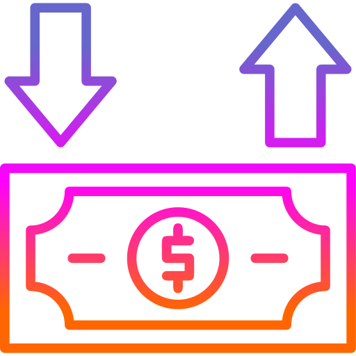 przepływ gotówki Generic Gradient ikona