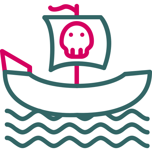 piratenschiff Generic Outline Color icon