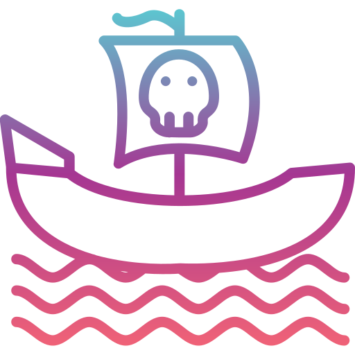 Pirate ship Generic Gradient icon