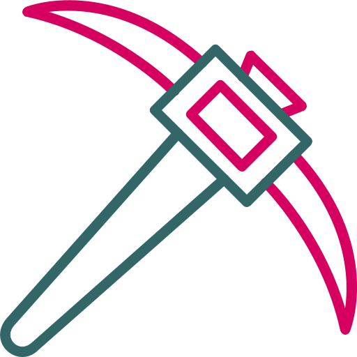 Pick hammer Generic Outline Color icon