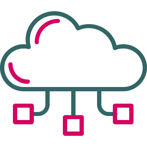 cloud computing Generic Outline Color icon