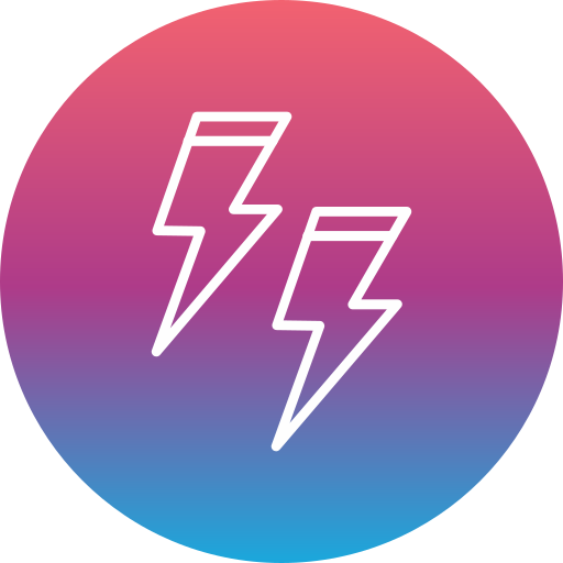 Lightning Generic Flat Gradient icon