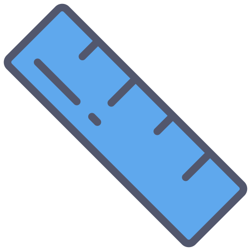 Ruler Generic color outline icon