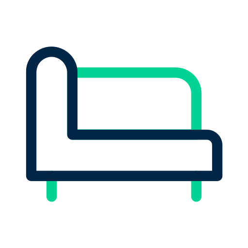 긴 의자 Generic Outline Color icon