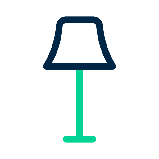lámpara de piso Generic Outline Color icono