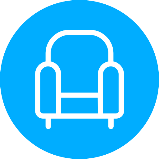 Armchair Generic Blue icon