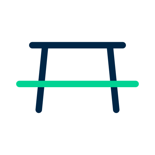 table de pique-nique Generic Outline Color Icône