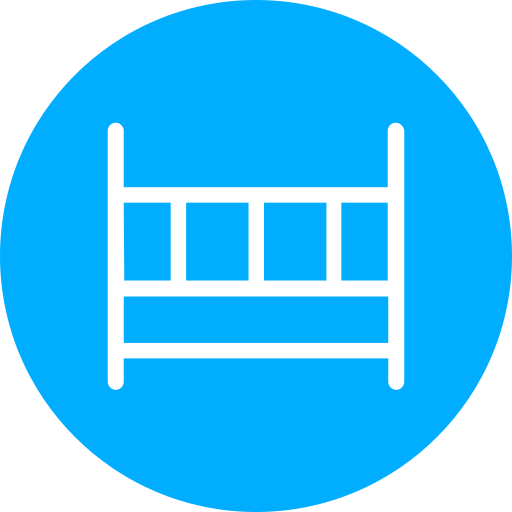 Baby crib Generic Blue icon