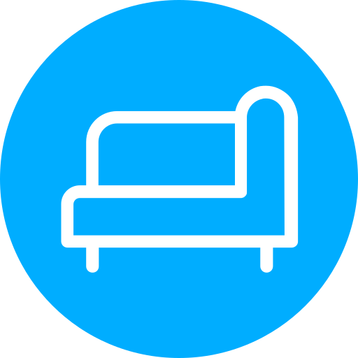 Chaise longue Generic Blue icon