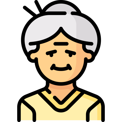 Old Woman Special Lineal color icon