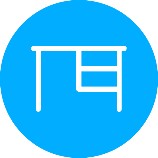 책상 Generic Blue icon