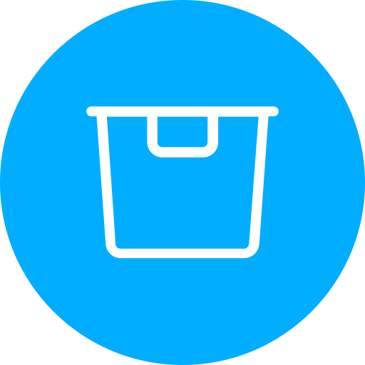 Laundry basket Generic Blue icon