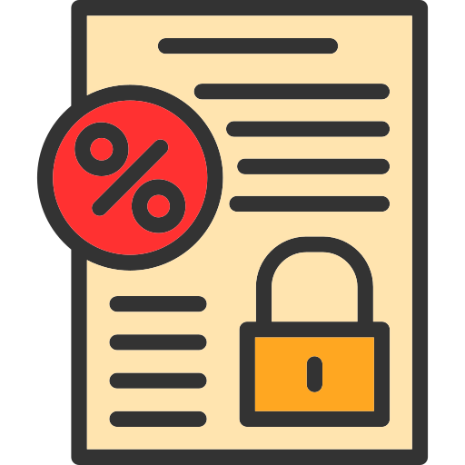 Fixed interest rate Generic Outline Color icon