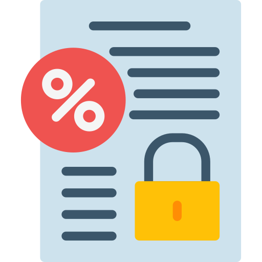 Fixed interest rate Generic Flat icon