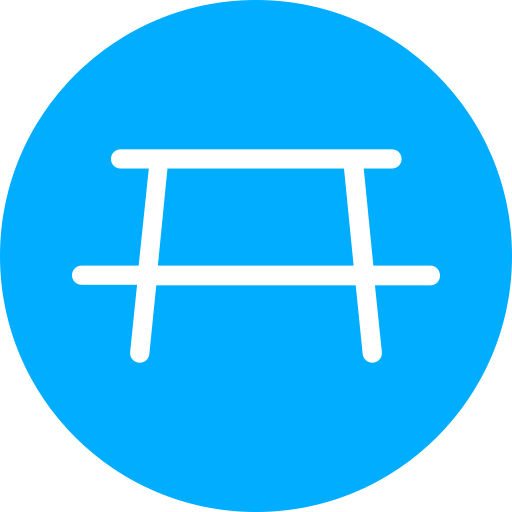 Picnic table Generic Blue icon