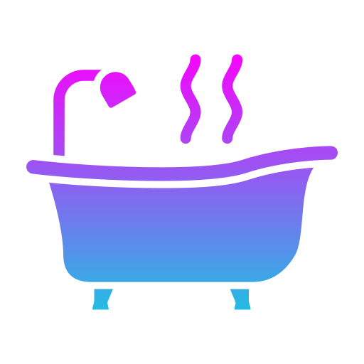 bañera de hidromasaje Generic Flat Gradient icono
