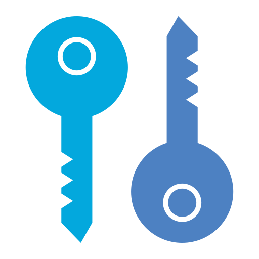 키 Generic Blue icon