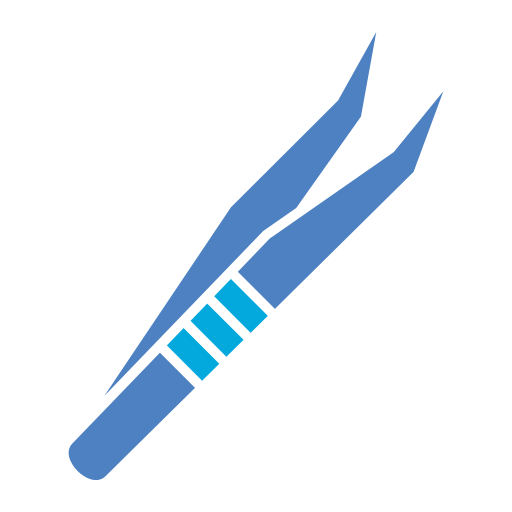 Tweezers Generic Blue icon