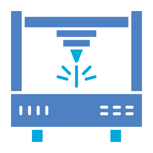 máquina de corte por láser Generic Blue icono