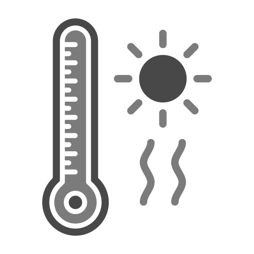 temperatura caliente Generic Grey icono