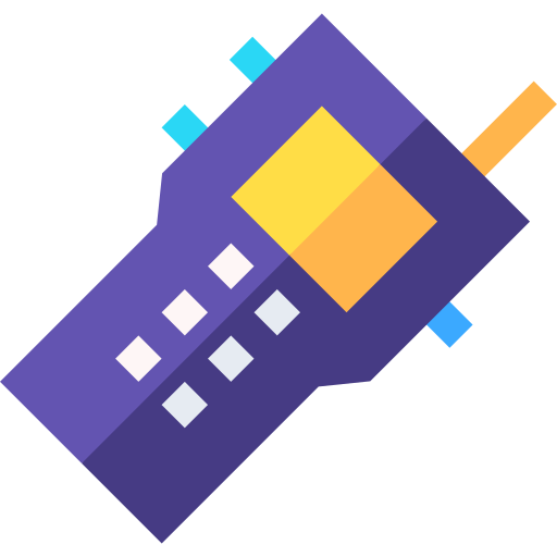 Walkie talkie Basic Straight Flat icon