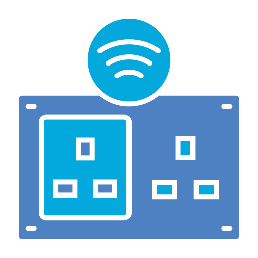 Smart plug Generic Blue icon