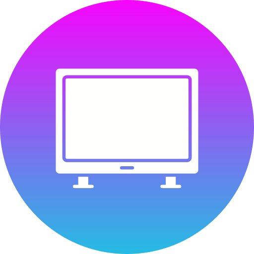 smart tv Generic Flat Gradient ikona