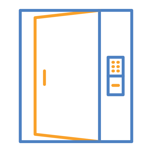 Умная дверь Generic Outline Color иконка