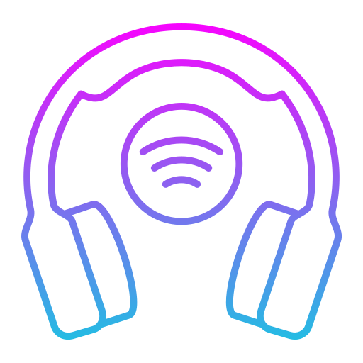 Wireless headphones Generic Gradient icon