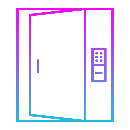 Smart door Generic Gradient icon