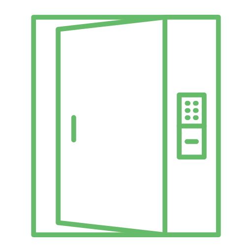 puerta inteligente Generic Simple Colors icono