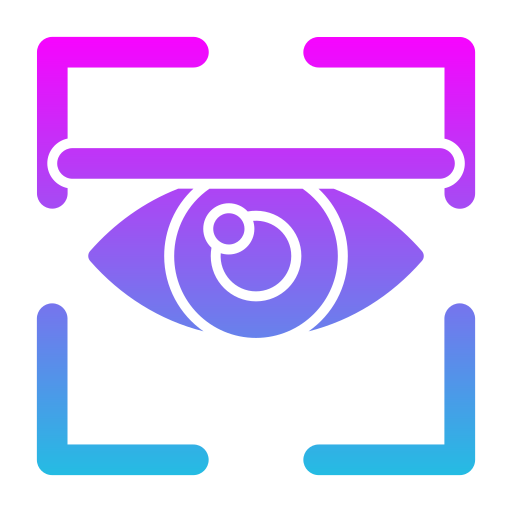 Eye scanner Generic Flat Gradient icon