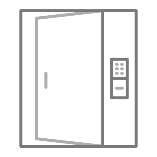 inteligentne drzwi Generic Grey ikona