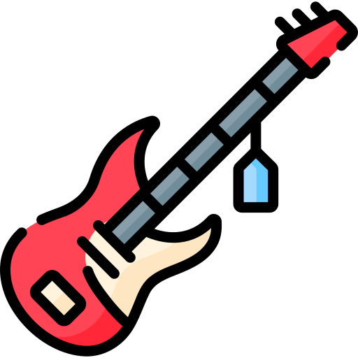 guitarra electrica Special Lineal color icono