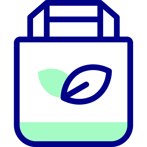 ekologiczna torba Detailed Mixed Lineal color ikona