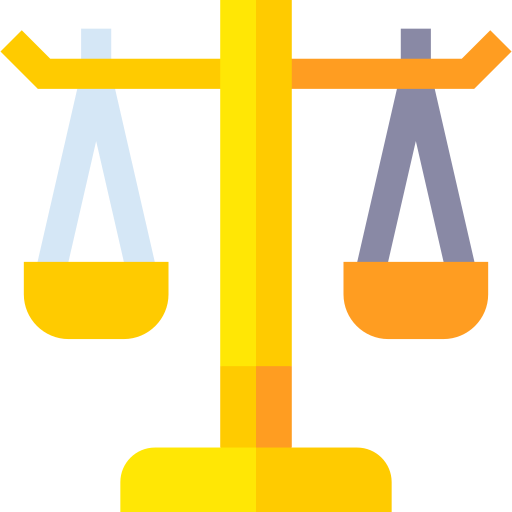 Law scale Basic Straight Flat icon