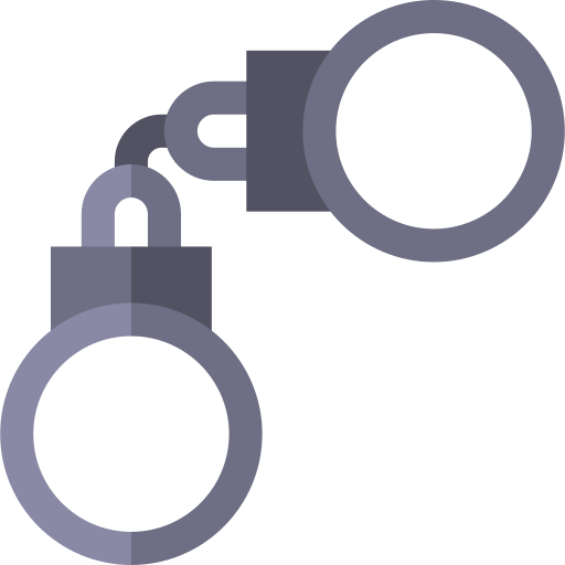 Handcuffs Basic Straight Flat icon