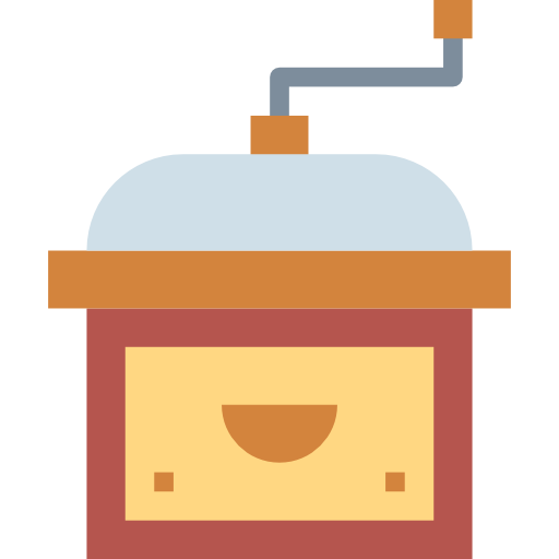 molinillo de cafe Smalllikeart Flat icono