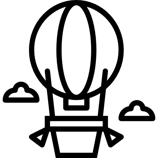 mongolfiera Smalllikeart Lineal icona
