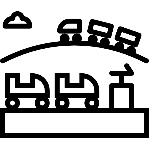 ジェットコースター Smalllikeart Lineal icon