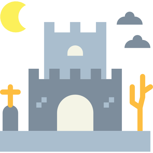 Castle Smalllikeart Flat icon