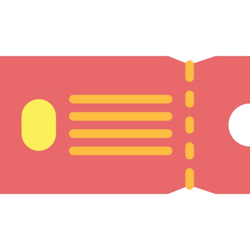 Ticket Smalllikeart Flat icon