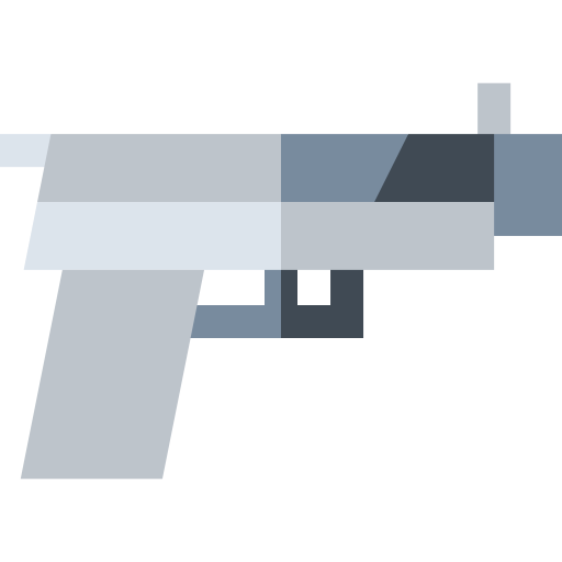 pistool Basic Straight Flat icoon